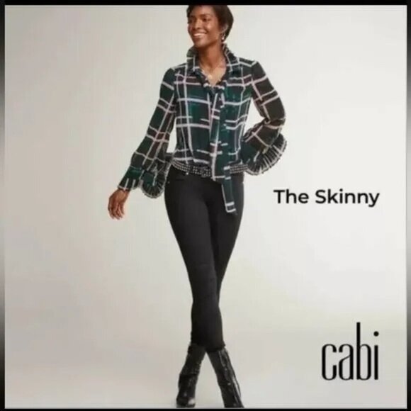 CAbi Denim - CABI The Skinny Jeans Coal (Washed Black) Sz 8 #3941 EUC